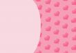 Background with hearts of pink color