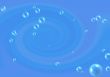 Abstract blue background with bubbles