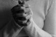 Praying woman hands