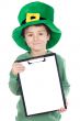 Child whit hat of Saint Patrick`s