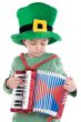 Child whit hat of Saint Patrick`s
