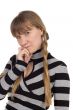 girl with pigtail