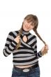 girl with pigtail
