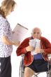 elderly handicap senior paying medical bill