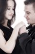 Young couple holding hands