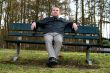 Sitting on a bench
