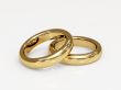 Two 3d gold wedding ring