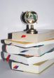 Books with a globe