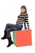 girl on cube