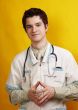 young handsome caucasian doctor