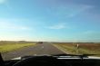 country road and old car