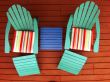 green andirondack deck chairs