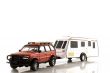 caravan with automobile