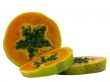 Papaya Over White Background