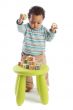 Girl playing with small pieces