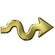 Golden Wavy Arrow
