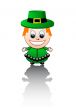 Vector illustration on an Irish boy
