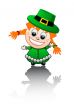 Vector illustration on an Irish girl