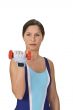 Woman with barbell