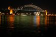 harbour bridge at night