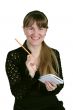 girl with pencil and notebook