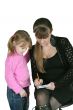 girl with pencil
