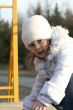 merry child on playground