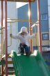 merry child on playground