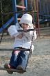 merry child on playground