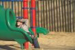 Young Boy on Slide