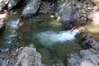 bathing in small waterfalls