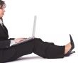 Woman wotking on laptop