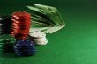 dibs and money on the casino table