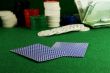 two cards on the casino table