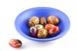 easter eggs in blue