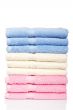Multicolored towels stacked