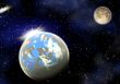 Planets in a space.