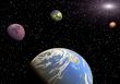 Planets in a space.