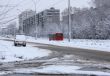 Street after snowfall.