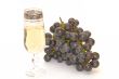 Glass  wine and bunch  grapes