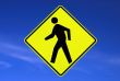 Pedestrians road sign