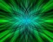 Abstract green flower