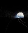 at the tunnel