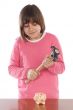 Girl  with hammer and money box