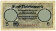 Vintage German banknote.
