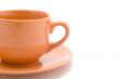 peachy tea cup close up