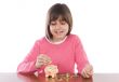 Girl with money box