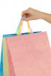 Hand whit bags