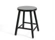 Painted black wooden stool