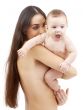 clean baby in mother hands 2